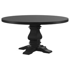 Allende Black Round Dining Table