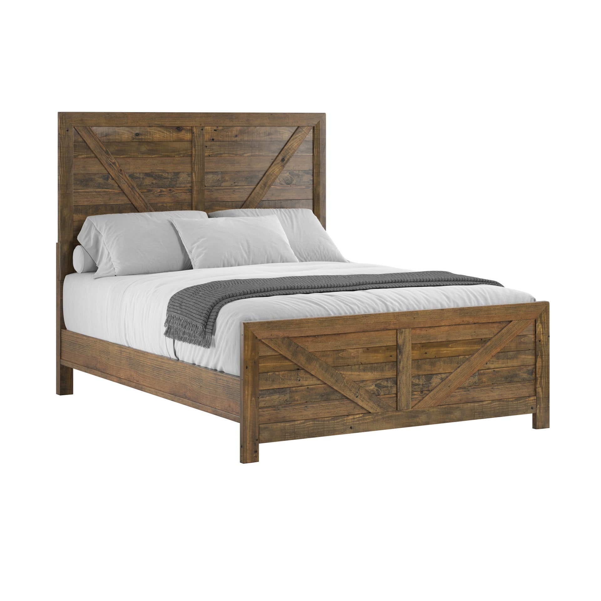 Brown Queen Bed