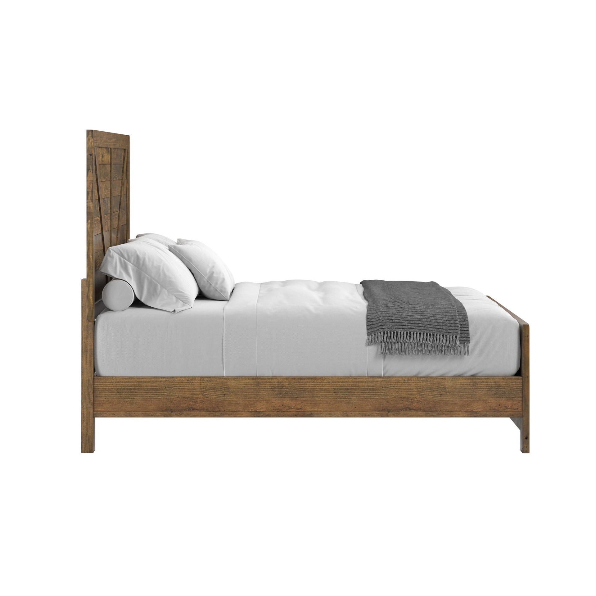 Brown Queen Bed