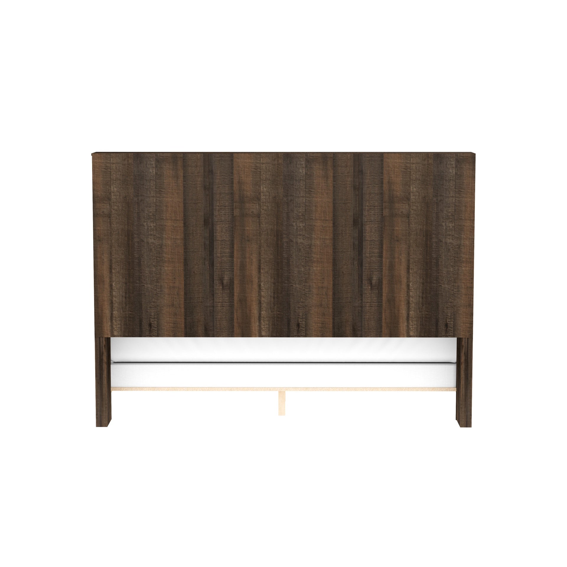 Brown Bookcase King Bed