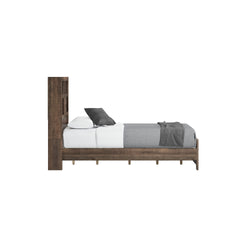 Brown Full Bookcase Bed