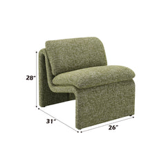 Innovative Elegance Jaeda Accent Chair in Curved Shape
