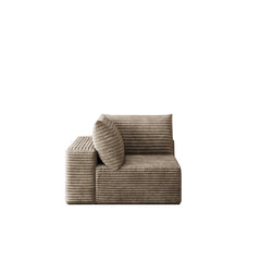Cloud Sectional Couch,Modern Modular Sofa with Deep Seat, Upholstered Couches for Living Room Bedroom,No Assembly Required,Camel (Plush Corduroy Fabric)
