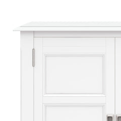 Burlington 30 inch Wide Solid Wood Low Storage Cabinet in White