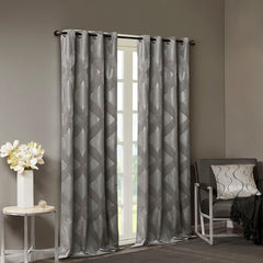 Knitted Jacquard Total Blackout Curtain Panel(Only 1 Pc Panel)