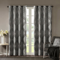 Knitted Jacquard Total Blackout Curtain Panel(Only 1 Pc Panel)