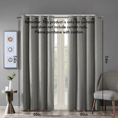 Printed  ed Blackout Grommet Top Curtain Panel(Only 1 Pc Panel)