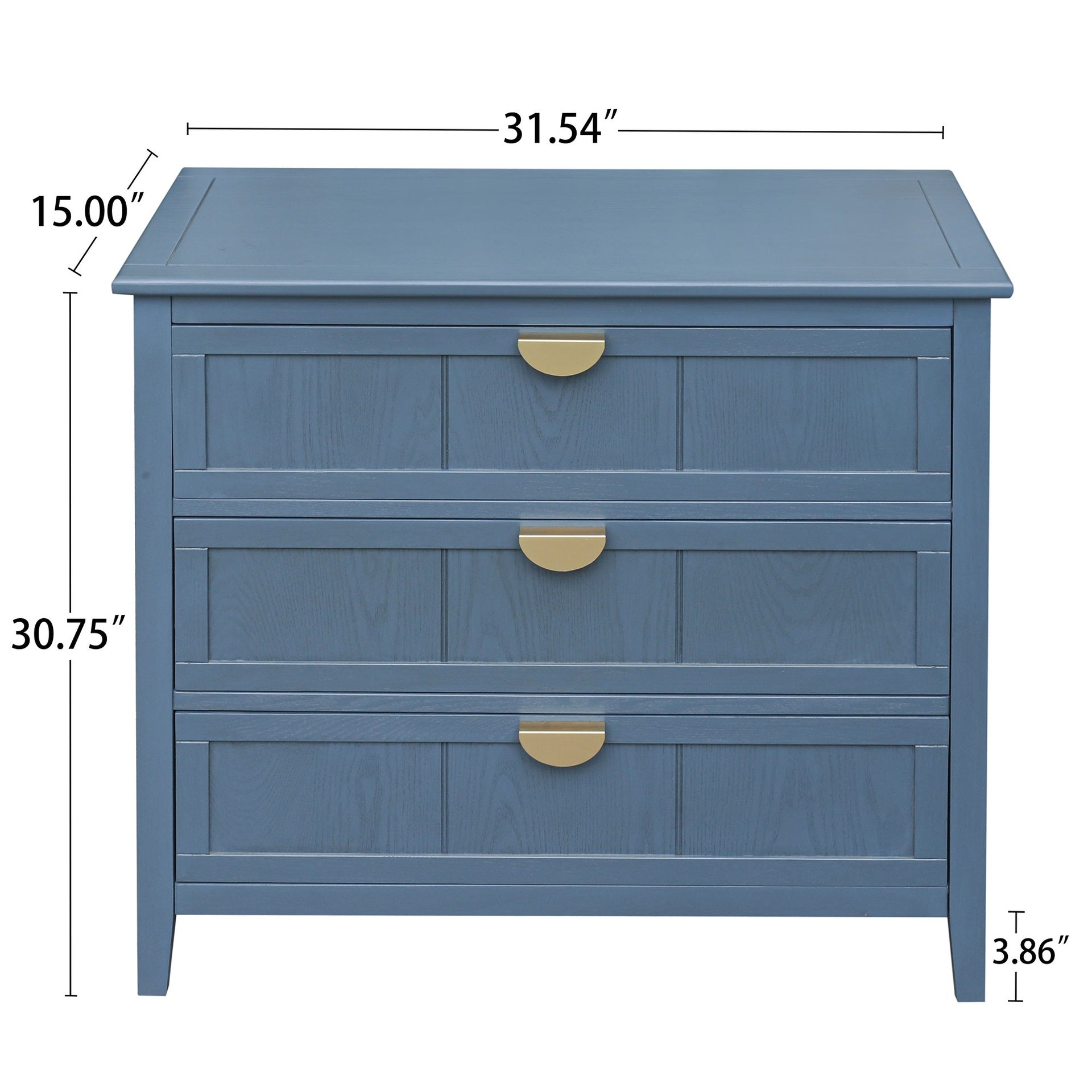 3 Drawer Cabinet, American Furniture,Suitable for bedroom, living room, study