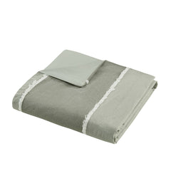 Full/Queen 3 Piece Striped Cotton Duvet Cover Set