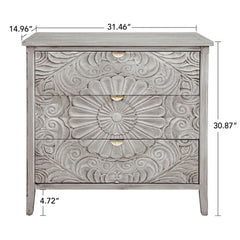 3 Drawer Cabinet, American Furniture, Suitable for Bedroom, Living Room, Study