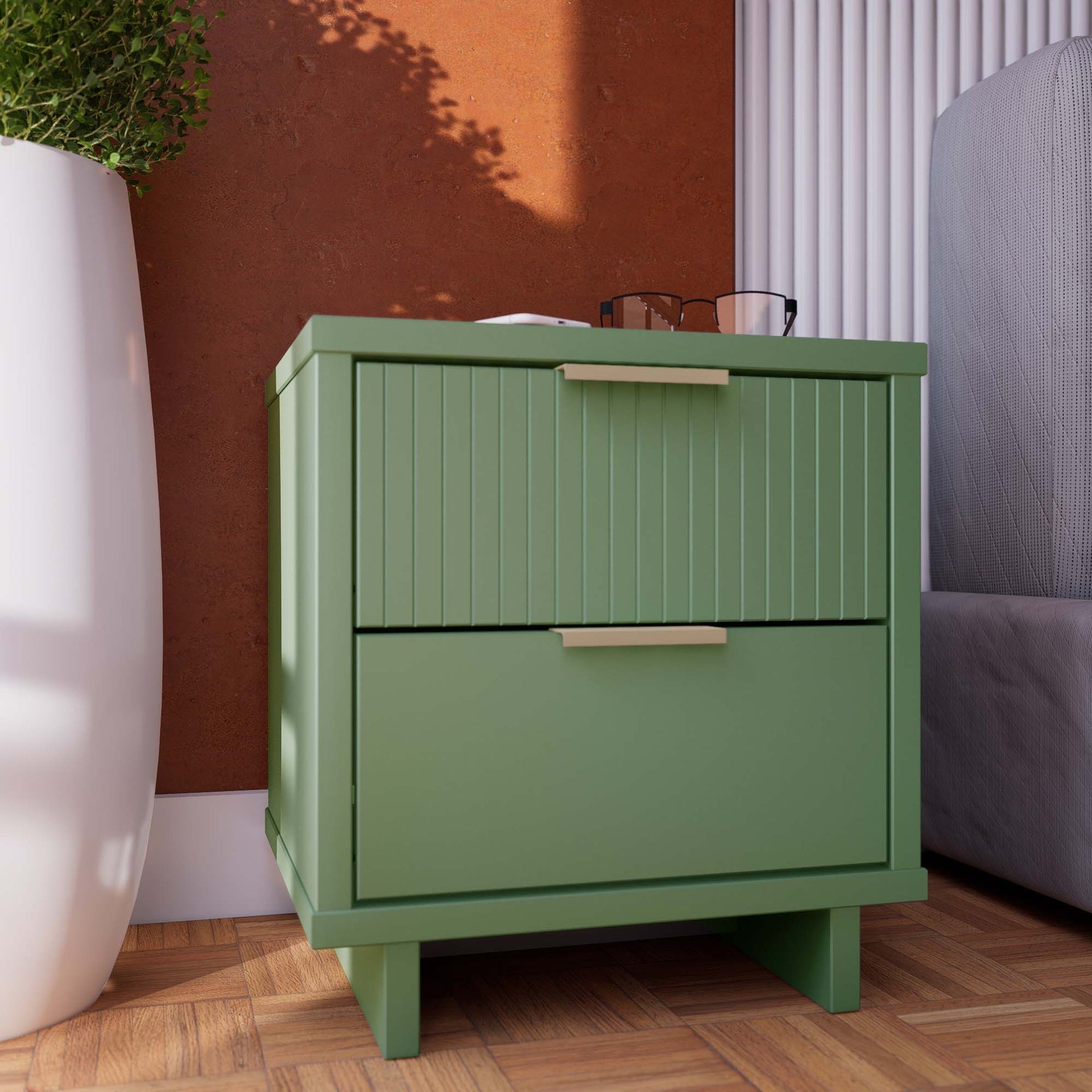 Nightstand in Sage Green