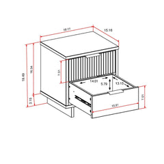Nightstand in Black