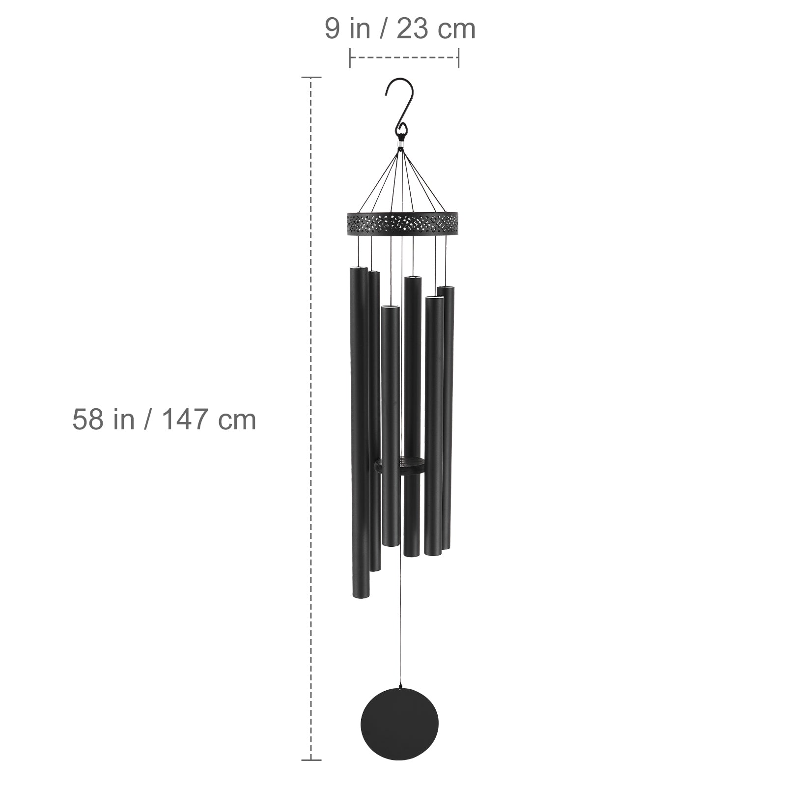Wind Chimes for Outside 58-Inch Aluminum Memorial Deep Tone Wind Chimes
