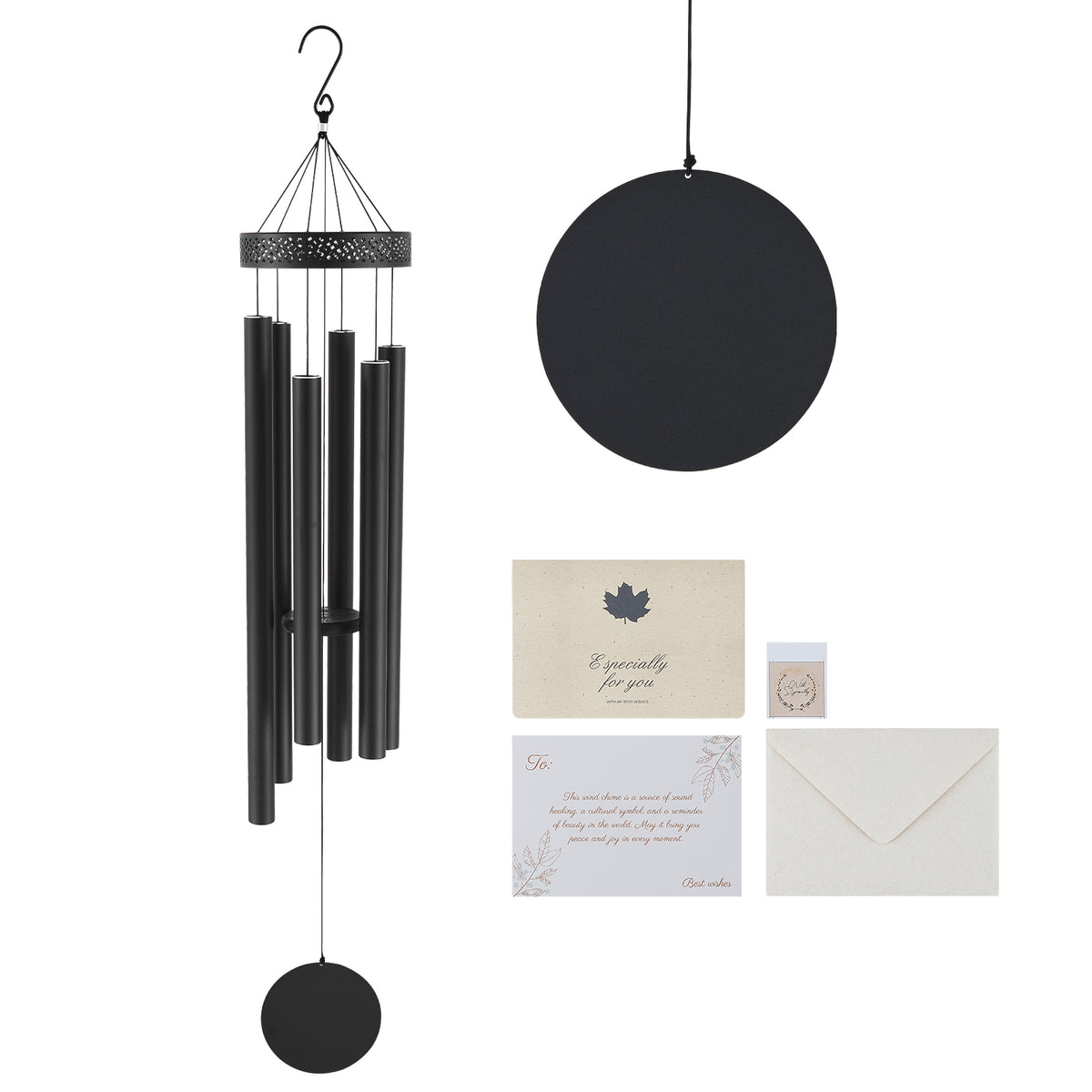 Wind Chimes for Outside 58-Inch Aluminum Memorial Deep Tone Wind Chimes