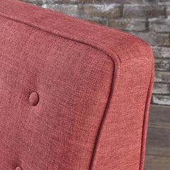 Fabric Recliner Chair Mid-Century Modern Recliner Pushback Single Recliner Sofa with Thicker Seat Cushion Tufted Upholstered Sofa with Wooden leg for Living Room Bedroom
