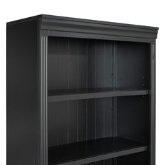 83" Tall Wood Bookcase Suite with light strip ,5-Tier Home Decor Bookcase Suite with Adjustable Shelves,Storage Organizer,Free Standing Storage Shelves Suite for Living Room,Home Office,Black