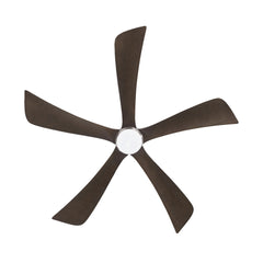 52" 5PCS Solid Wood Blades Ceiling Fan with Lights Remote Control,Quiet DC Motor 3 Blade Ceiling Fans 6 Speed Levels,Reversible Ceiling Fan,for Patio Living Room,Bedroom,Office,Indoor.(Stain nickel )