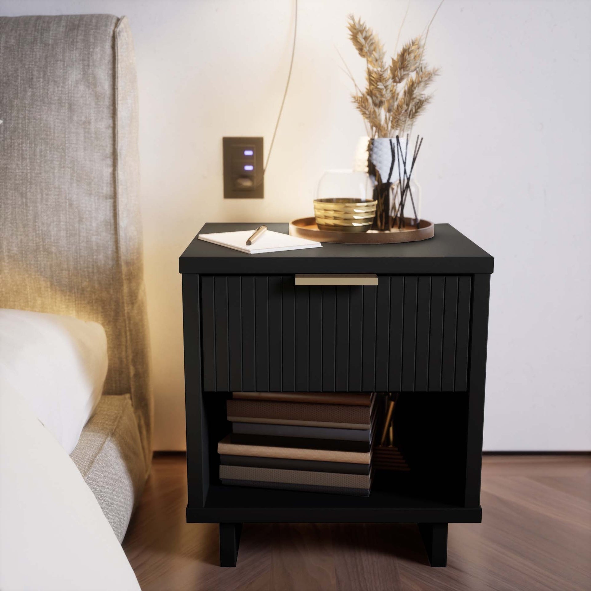 Nightstand in Black