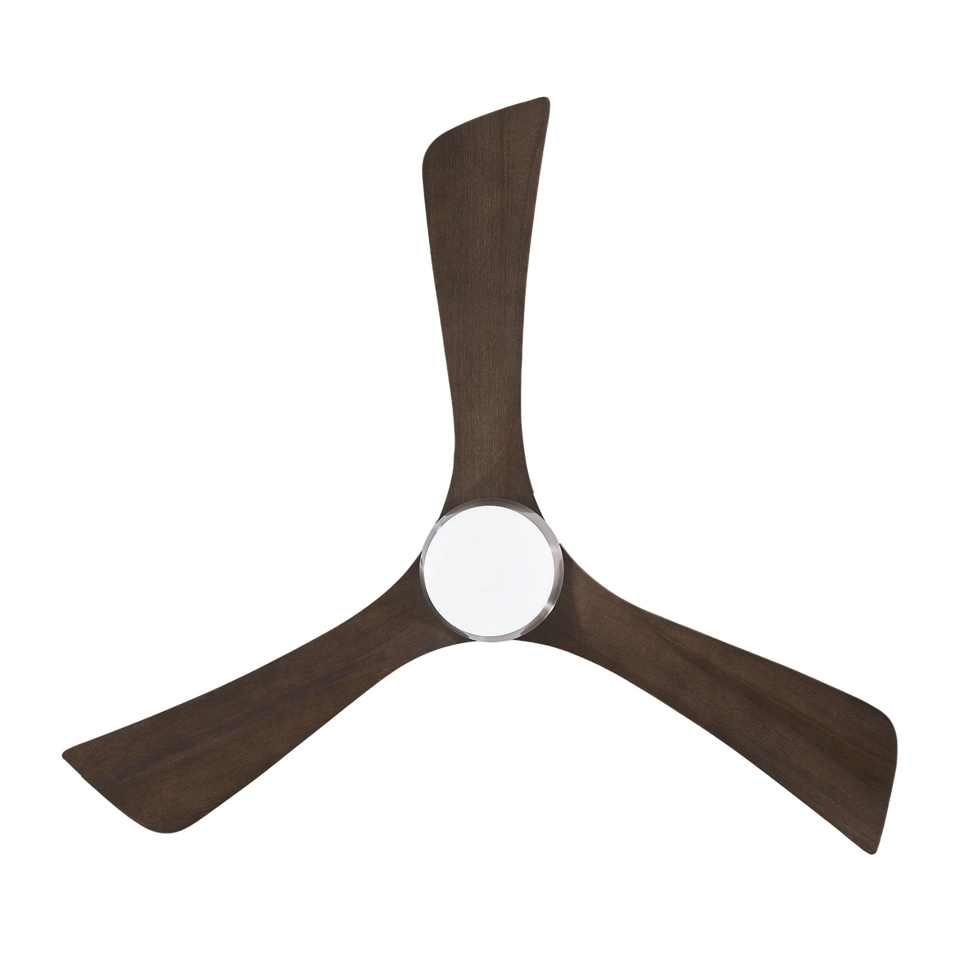 42" Solid Wood Blades Ceiling Fan with Lights Remote Control,Quiet DC Motor 3 Blade Ceiling Fans 6 Speed Levels,Reversible Ceiling Fan, for Patio Living Room, Bedroom, Office,Indoor.(Stain nickel )