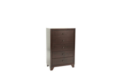 Modern Style 1pc Chest Knob Handles Drawers Brown Color Finish Bedroom Furniture