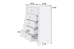 Modern Style 1pc Chest Knob Handles Drawers Brown Color Finish Bedroom Furniture