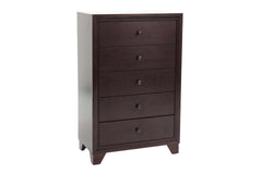 Modern Style 1pc Chest Knob Handles Drawers Brown Color Finish Bedroom Furniture