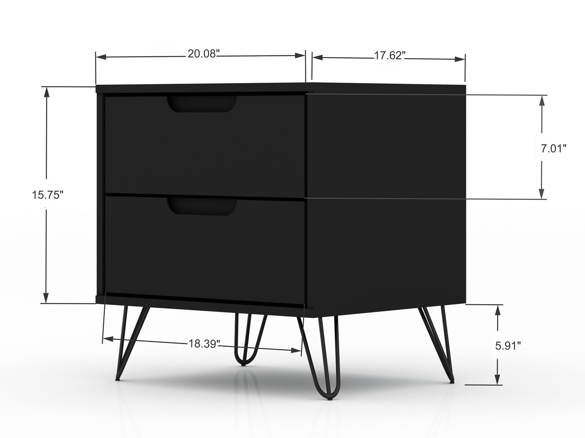 Nightstand in Black