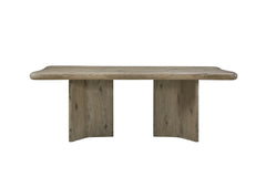English Knotty Oak Double Pedestal Table