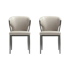 Dining Chair - Set of 2 in Light Gray