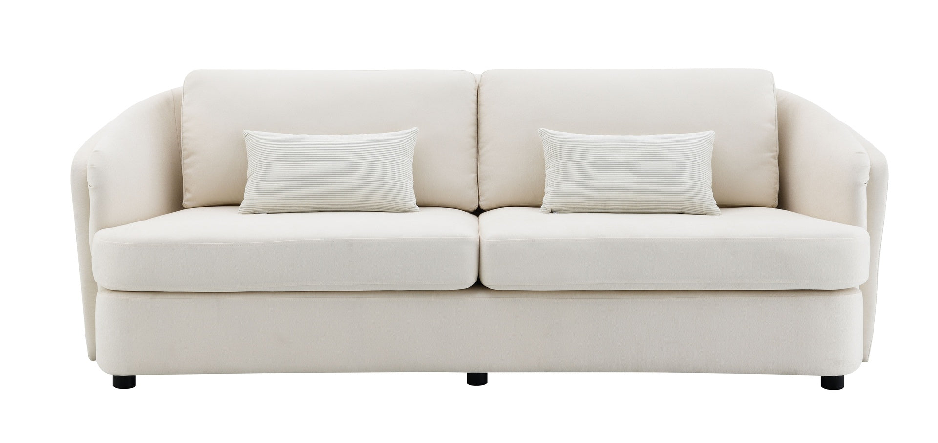 Mariko Beige Linen 3Pcs Living Room Set (Sofa, Loveseat, Chair)