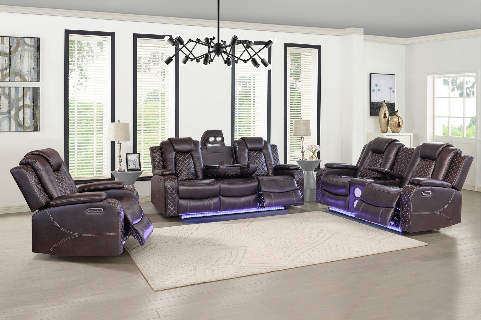 VioletGlow Home Theater Seating