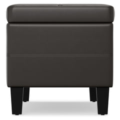 Afton - Storage Ottoman Bench - Tanners Brown