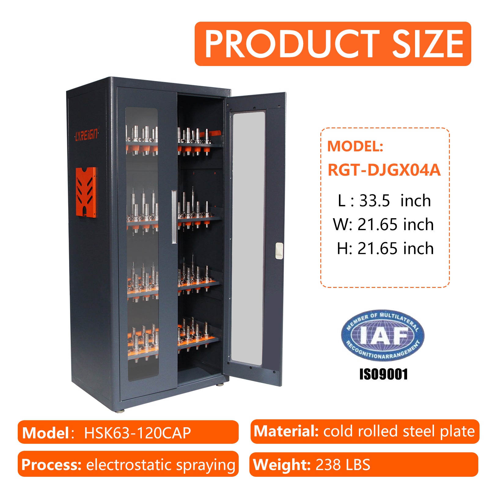 HSK63-120PCS tool holder cabinet