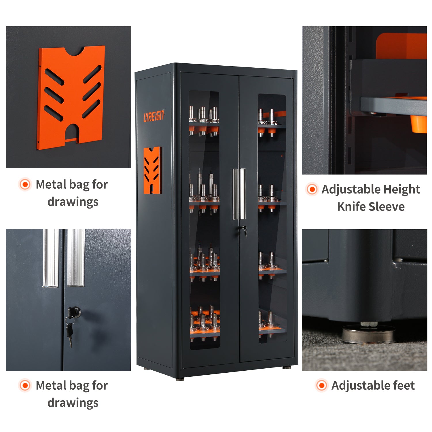 CNC tool cabinet CNC tool holder storage system for cat30 hsk63 hsk100