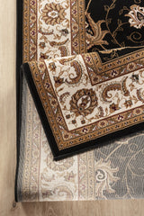 Manchester GC_HER5001 Black 9 ft. 2 in. x 12 ft. 6 in. Area Rug