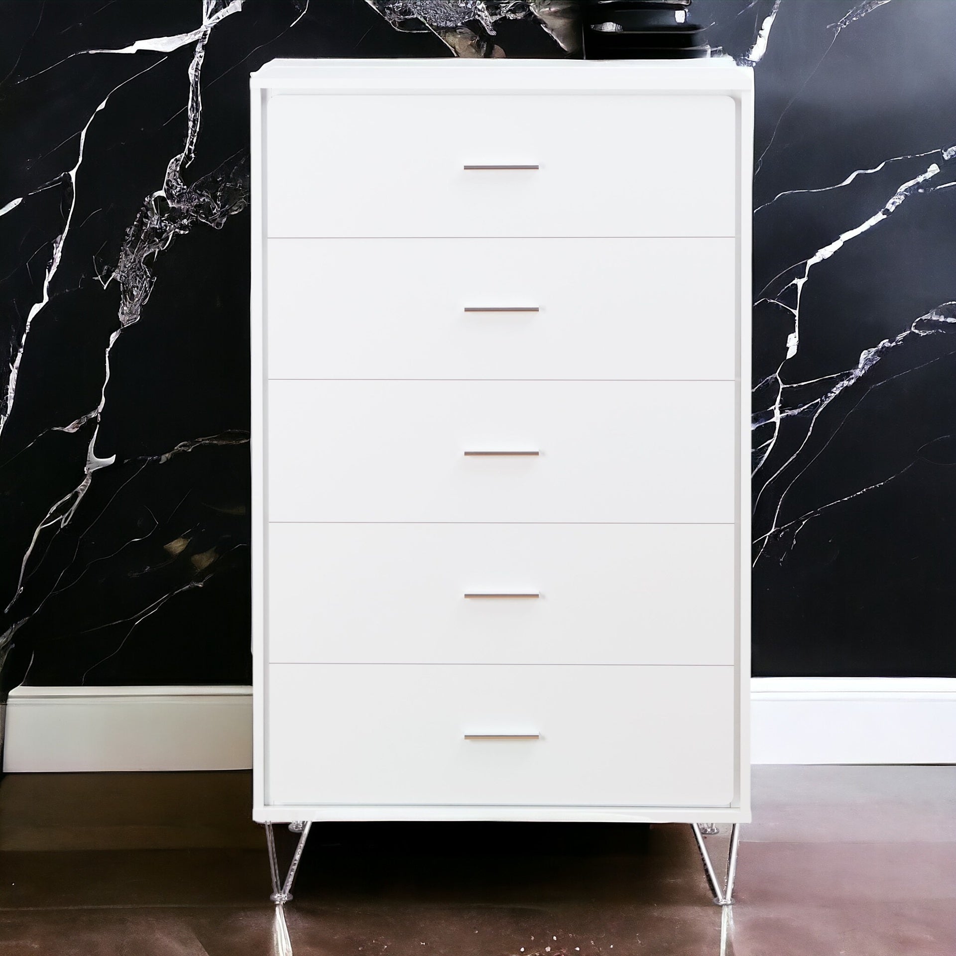 Deoss White Finish Chest