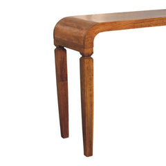 Solid Wood Arcus Console Table,Brown