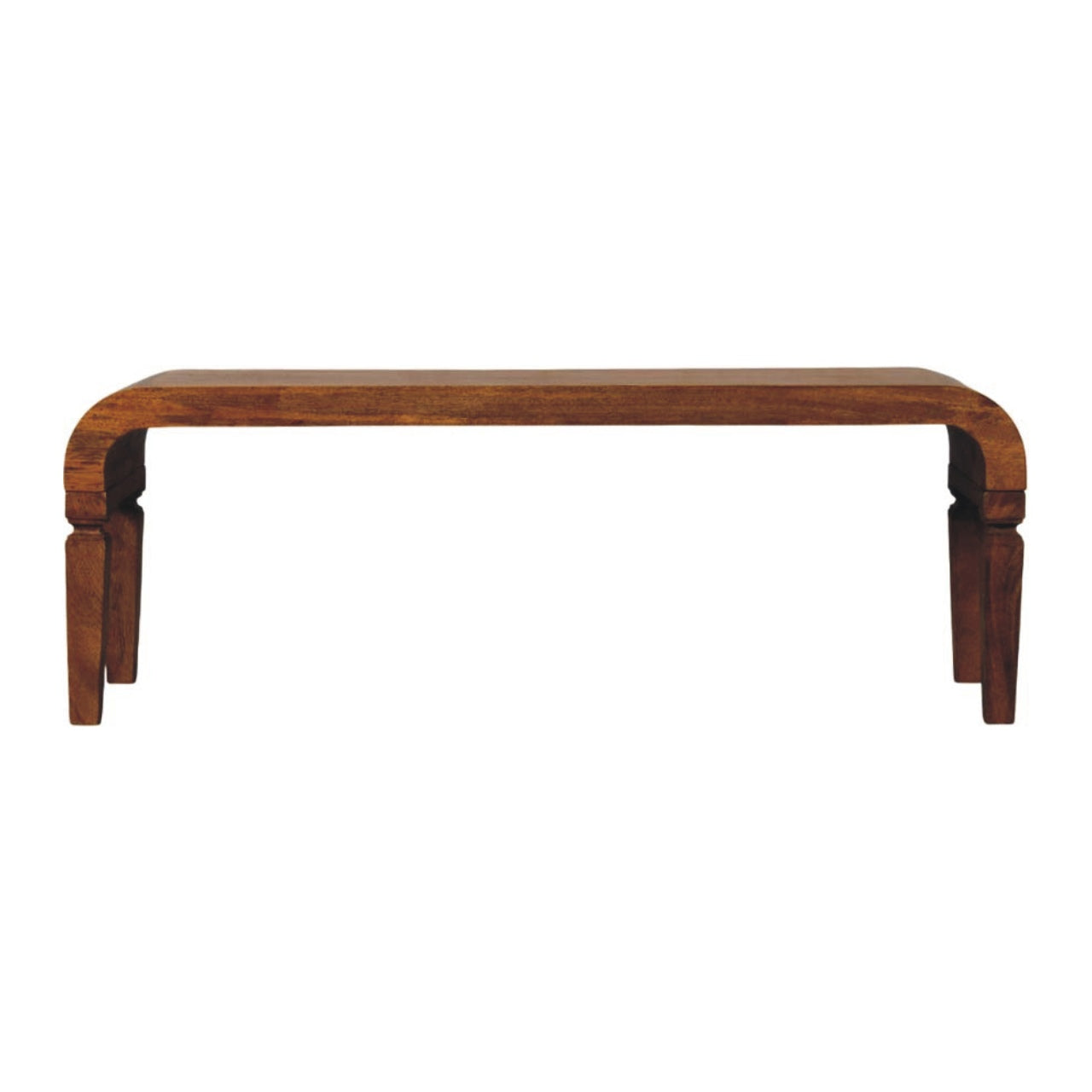 Solid Wood Arcus Coffee Table,Brown
