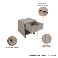 Nightstand in Light Gray