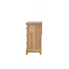 Farmhouse Style Natural Oak Color 1pc Dresser Pecan Veneer 8-Drawers Storage Dresser Bedroom Furniture