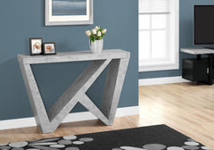 Accent Table, Console, Entryway, Narrow, Sofa, Living Room, Bedroom, Grey Laminate, Contemporary, Modern
