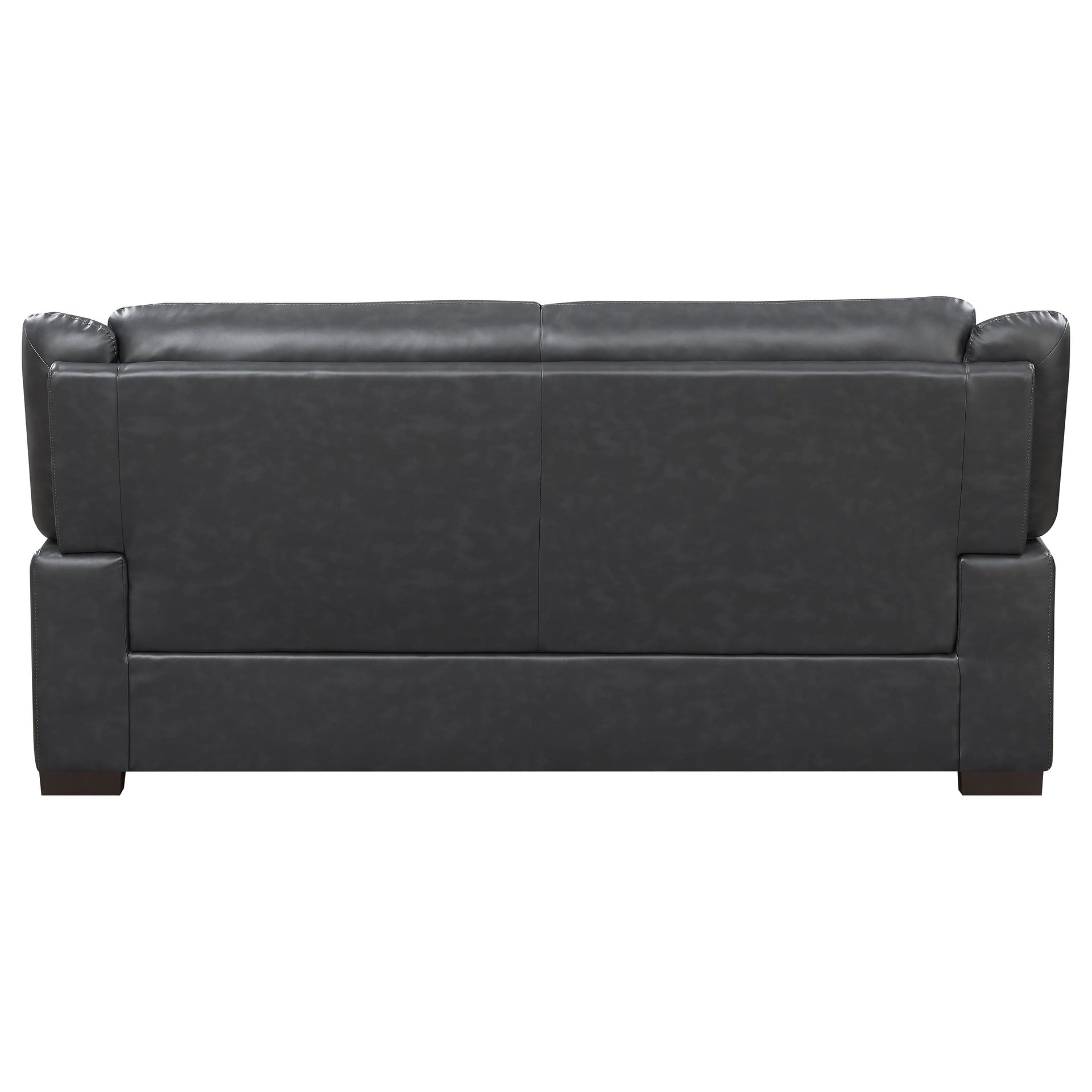 Borden Grey 2-piece Faux Leather Living Room Set