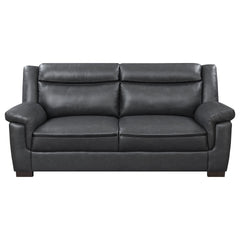 Borden Grey 2-piece Faux Leather Living Room Set