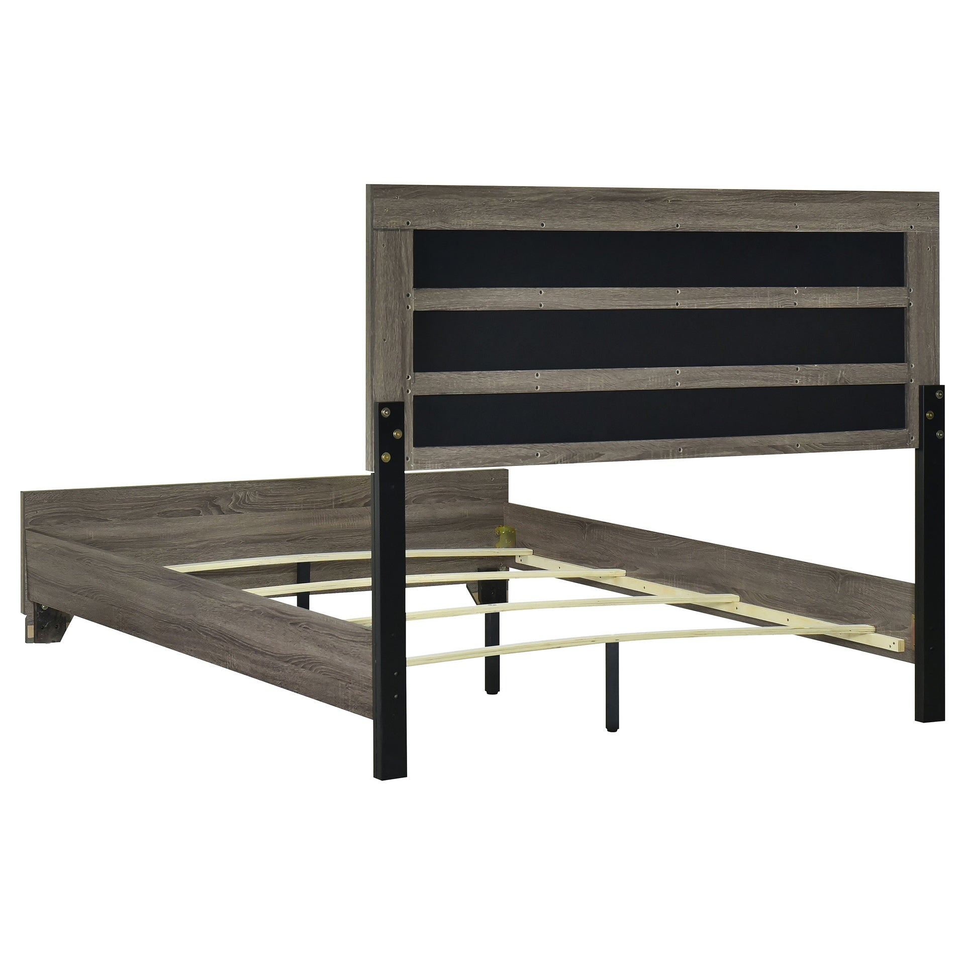 Funston Brown Oak 4-piece Queen Bedroom Set