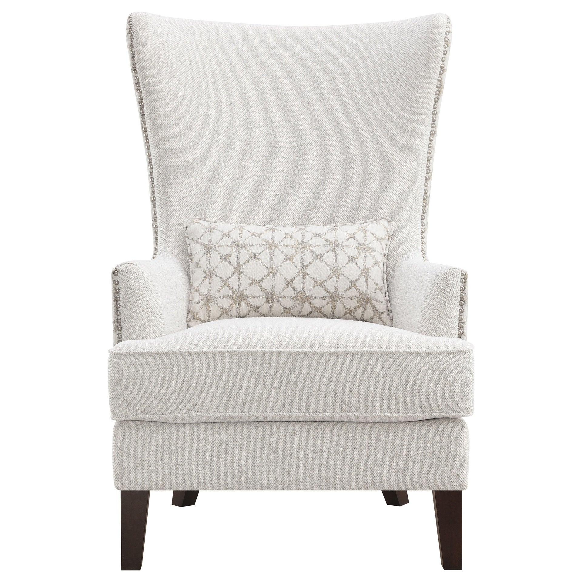 Lindstrom Latte Wingback Accent Chair