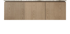 48" MURI Heidelberg Woodgrain Plywood Cabinet with Double Doors and One Drawer, NO Basin and Top, NO Faucet and Sink Cover