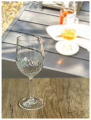 Plastic Wine Glasses Set of 4 (12oz), BPA Free Tritan Hammer Wine Glass Set, Unbreakable Red Wine Glasses, White Wine Glasses