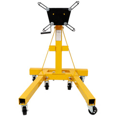 1500lbs Folding Engine Stand,Geared Rotating Head,360 Degree Adjustable Mounting Head,Yellow Color