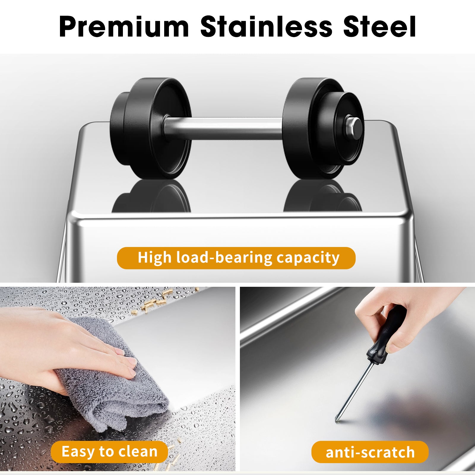 STAINLESS STEEL CAT LITTER BOX