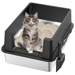 STAINLESS STEEL CAT LITTER BOX BIG SIZE WITHOUT COVER